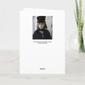 Manet - Berthe Morisot mit einem Blumenstrauß Karte (Rückseite)