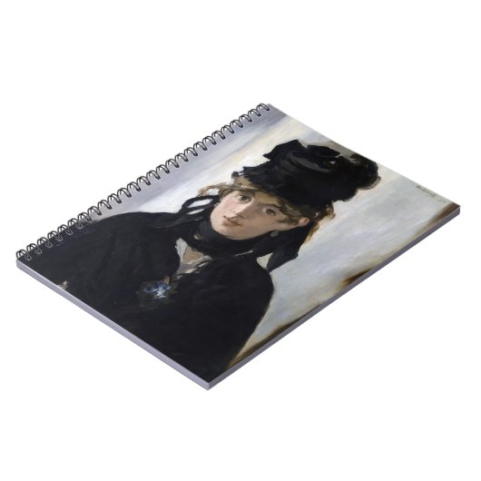 Manet - Berthe Morisot mit einem Blumenstrauß Notizblock (Linke Seite)