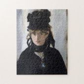 Manet - Berthe Morisot mit einem Blumenstrauß Puzzle (Vertikal)