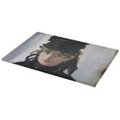 Manet - Berthe Morisot mit einem Blumenstrauß Schneidebrett (Ecke)