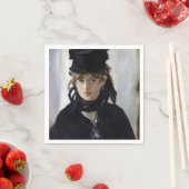 Manet - Berthe Morisot mit einem Blumenstrauß Serviette (Beispiel)