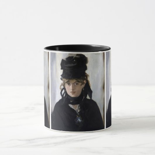 Manet - Berthe Morisot mit einem Blumenstrauß Tasse (Zentrum)