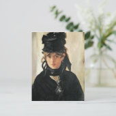 Manet | Berthe Morisot mit einem Bouquet aus Viole Postkarte (Stehend Vorderseite)