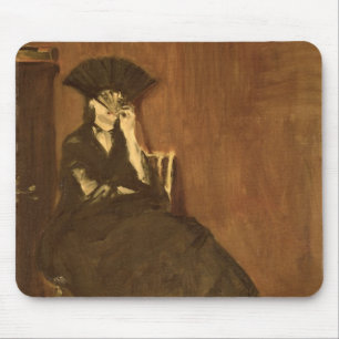 Manet   Berthe Morisot mit einem Fan, 1872 Mousepad