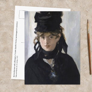 Manet - Berthe Morisot mit einem Veilchenstrauß Postkarte