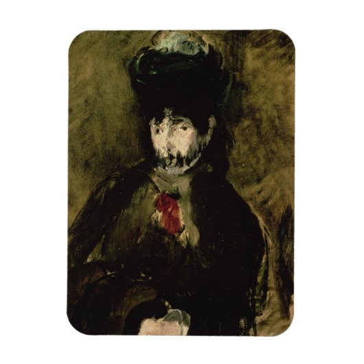Manet | Berthe Morisot Wearing a Veil, 1872 Magnet (Vertikal)
