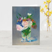 Manet-Blume in einer Crystal Vase Karte (Gelbe Blume)