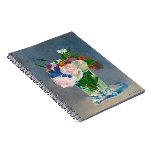 Manet-Blume in einer Crystal Vase Notizblock (Rechte Seite)