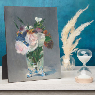 Manet Blume in einer Kristallvase, c.1882 Fotoplatte