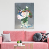 Manet | Blume in einer Kristallvase, c.1882 Leinwanddruck (Insitu (Wohnzimmer))