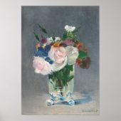 Manet | Blume in einer Kristallvase, c.1882 Poster (Vorne)