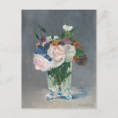Manet | Blume in einer Kristallvase, c.1882 Postkarte (Vorderseite)