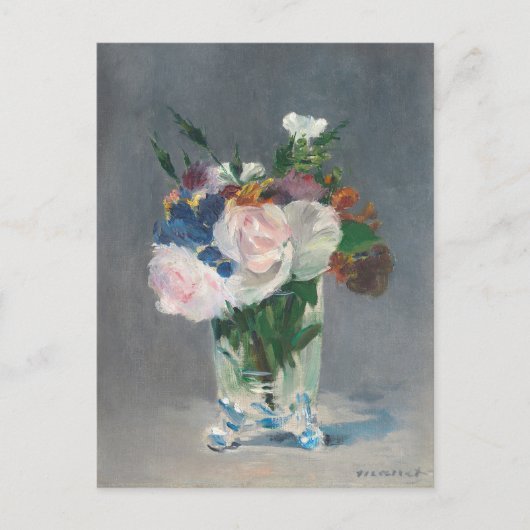 Manet | Blume in einer Kristallvase, c.1882 Postkarte (Vorderseite)