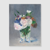 Manet - Blume in einer Kristallvase Magnetkarte (Vorderseite)