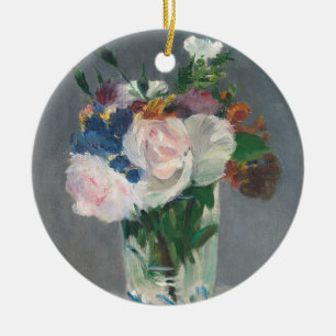 Manet   Blumen in einem Kristallvase, c.1882 Keramikornament