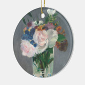 Manet | Blumen in einem Kristallvase, c.1882 Keramikornament (Links)