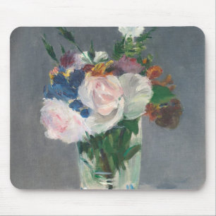 Manet Blumen in einem Kristallvase, c.1882 Mousepad