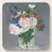 Manet | Blumen in einem Kristallvase, c.1882 Untersetzer (Vorderseite)