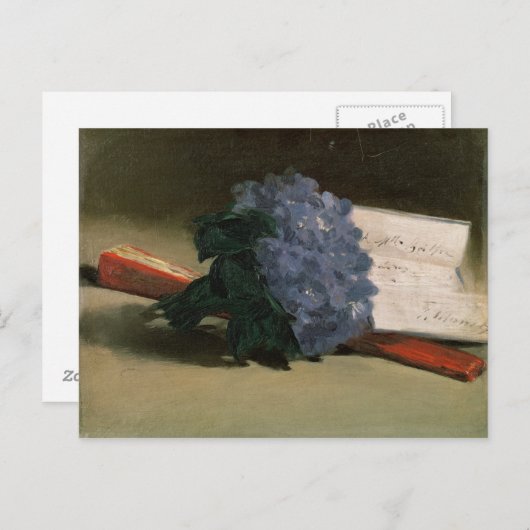 Manet | Blumenstrauß der Veilchen, 1872 Postkarte (Vorne/Hinten)