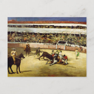 Manet Bull Fight, 1865 Postkarte