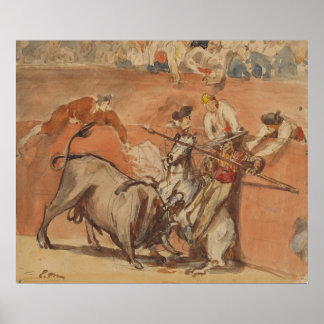 Manet - Bullfight (1865) Poster