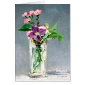 Manet Carnation and clematis Blumengrüßkarte (Vorne)