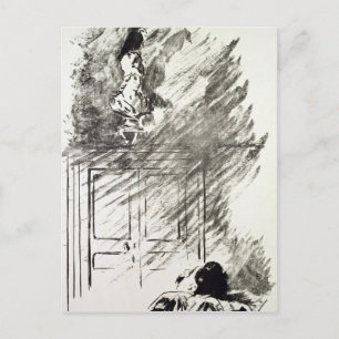 Manet Darstellung für "The Raven" Postkarte