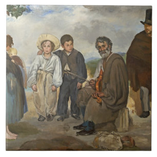 Manet   der alte Musiker, 1862 Fliese