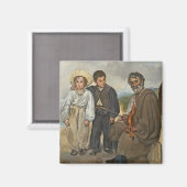 Manet | Der alte Musiker, 1862 Magnet (Vorderseite/Rückseite)