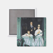 Manet | Der Balkon, 1868-189 Magnet (Vorderseite/Rückseite)