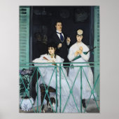 Manet | Der Balkon, 1868-189 Poster (Vorne)