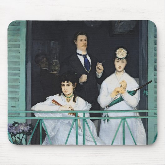 Manet | der Balkon, 1868-9 Mousepad (Vorne)