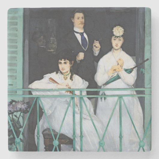 Manet | der Balkon, 1868-9 Steinuntersetzer (Vorderseite)