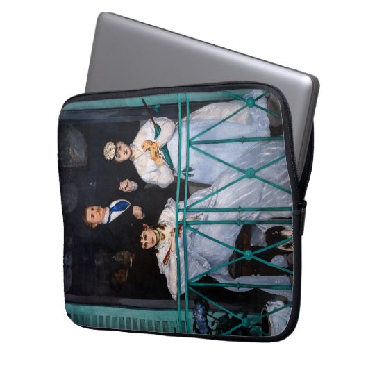 Manet - Der Balkon / Le Balcon Laptopschutzhülle (Vorderseite Links)