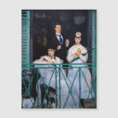 Manet - Der Balkon / Le Balcon Magnetkarte (Vorderseite)