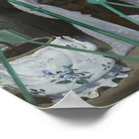 Manet - Der Balkon Poster (Ecke)