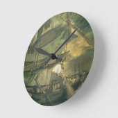 Manet | der Fischer, c.1861 Runde Wanduhr (Winkel)