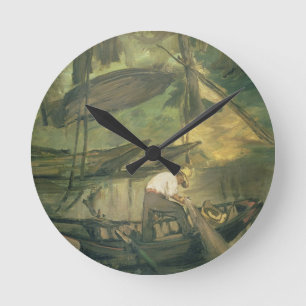 Manet   der Fischer, c.1861 Runde Wanduhr
