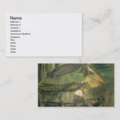 Manet | der Fischer, c.1861 Visitenkarte (Vorne/Hinten)
