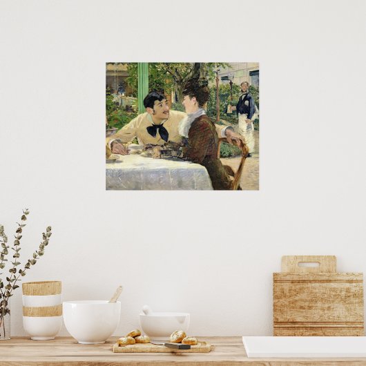 Manet | Der Garten von Pere Lathuille, 1879 Poster (Küche)