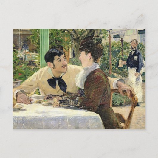 Manet | Der Garten von Pere Lathuille, 1879 Postkarte (Vorderseite)