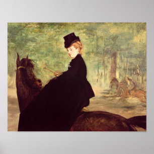 Manet   der Horsewoman, 1875 Poster