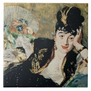 Manet die Dame mit Fächern Fliese