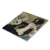 Manet | die Dame mit Fächern Fliese (Seite)