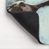 Manet | die Erholung, Porträt von Berthe Morisot Mousepad (Ecke)