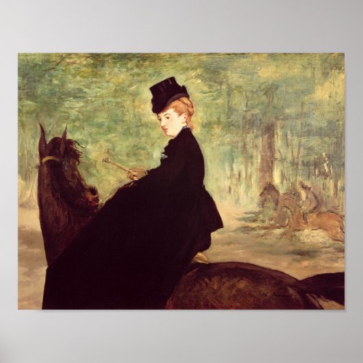 Manet | Die Horsefrau, 1875 Poster (Vorne)
