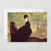 Manet | Die Horsefrau, 1875 Postkarte (Vorne/Hinten)