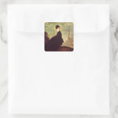 Manet | Die Horsefrau, 1875 Quadratischer Aufkleber (Tasche)