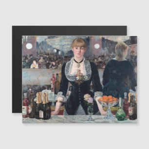 Manet - Eine Bar bei den Folies-Bergere Magnetkart Magnetkarte