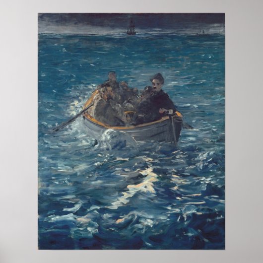 Manet - Flucht vor Rochefort Poster (Vorne)
